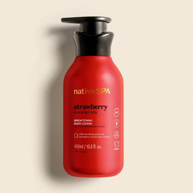 NativaSPA Strawberry Brightening Body Lotion